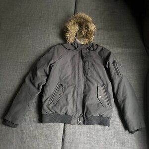 Armani Exchange Bomber Jacket S Dark Gray